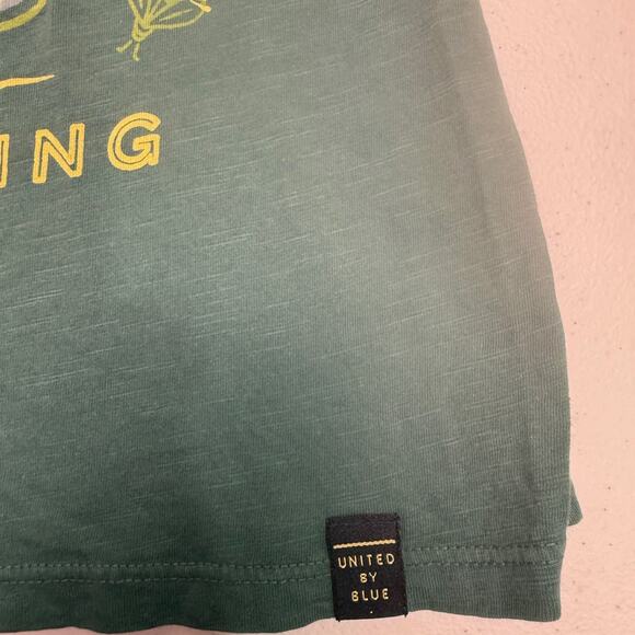 United By Blue Women's Organic Tank Top Adventure is Calling XXS Green Outdoors - Picture 5 of 7